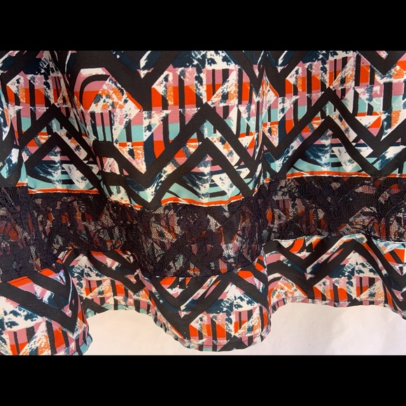 Indulge tank dress w/black lace bottom size 3x - Picture 2 of 4